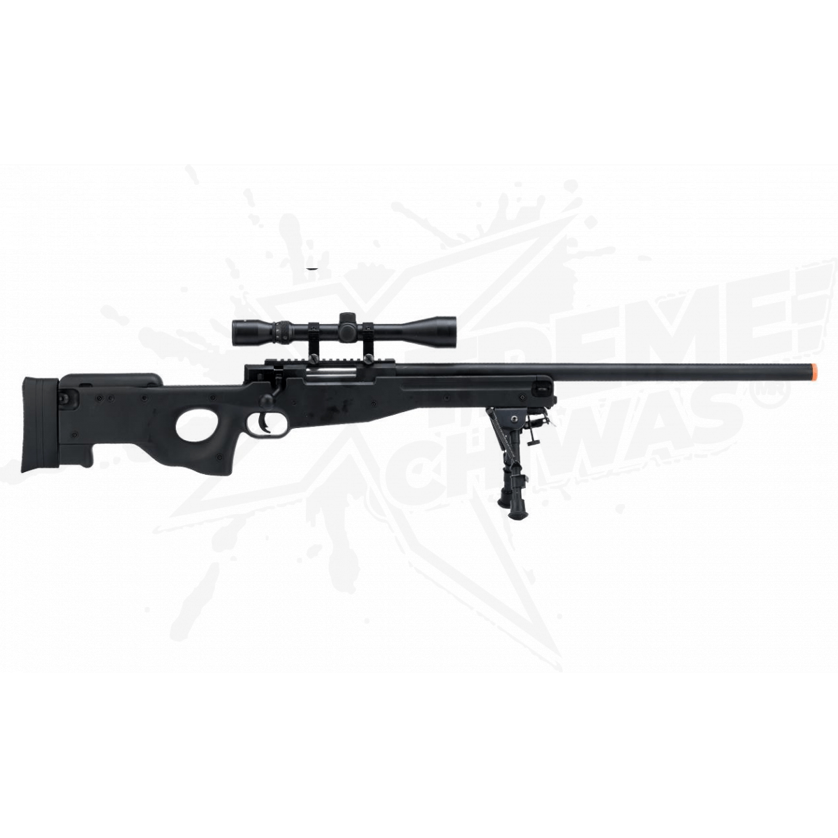 Rifle Airsoft Sniper M96 Cerrojo Resorte Mira Bipoide Bbs 6mm
