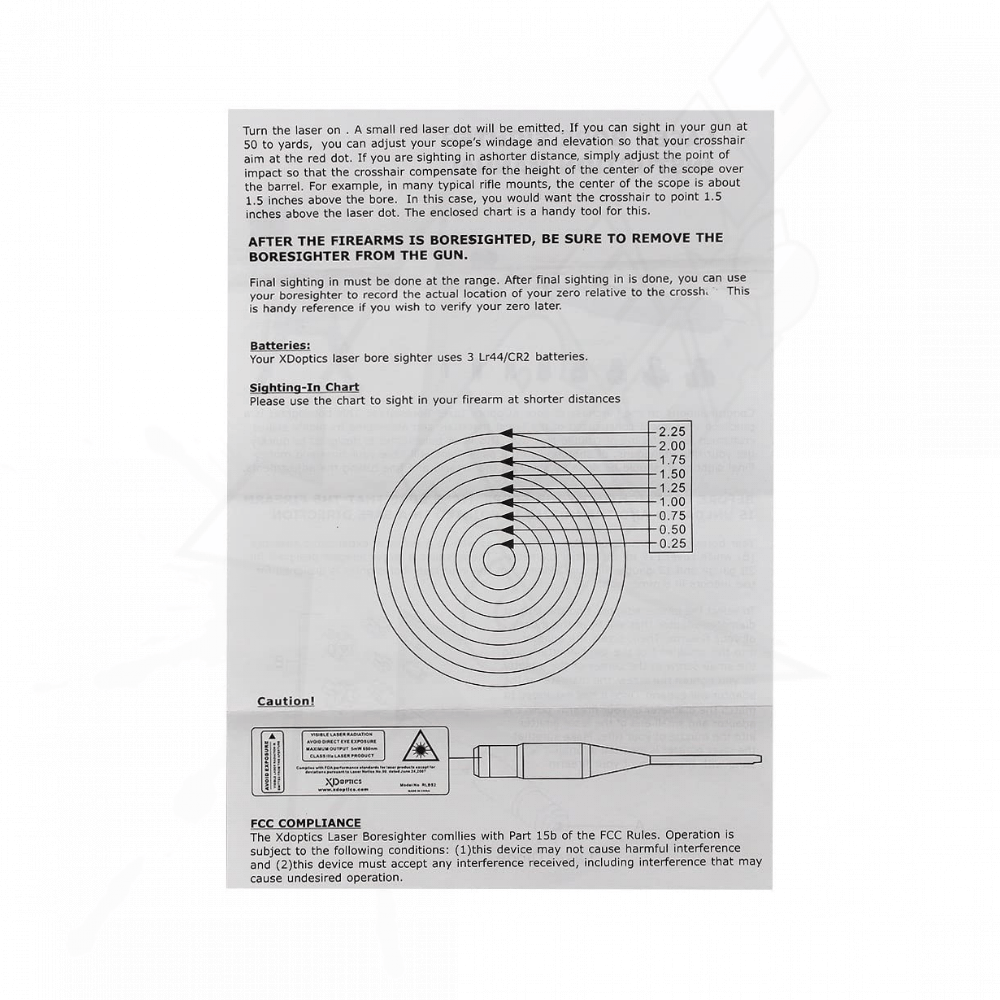 Colimador Laser Universal Calibres .177 a .50 Con Adaptadores – XtremeChiwas