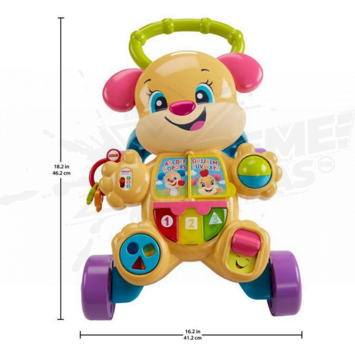 Perrito andadera de aprendizaje fisher price ríe y store aprende conmigo