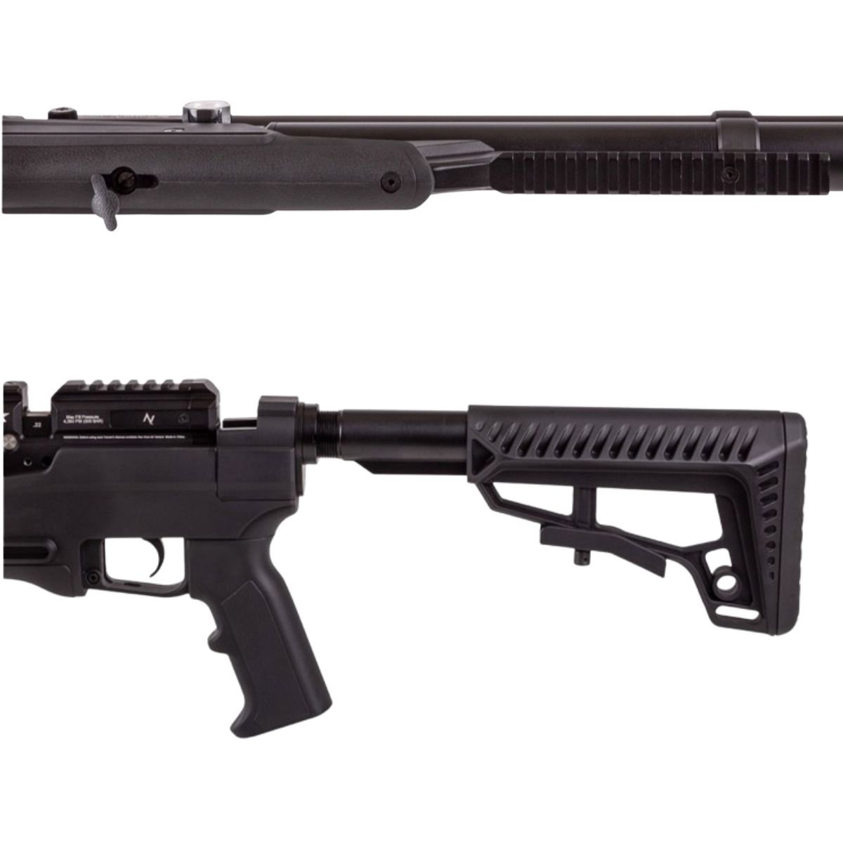 Rifle Air Venturi Avenge-X Tactical PCP .22 (5.5mm) BOTELLA 400cc Kit C/Compresor, pellets, mira, lentes, estuche, targets. - Image 4