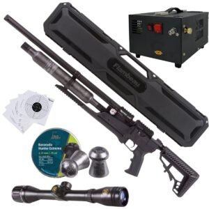 Rifle Air Venturi Avenge-X Tactical PCP .25 (6.35mm) BOTELLA 400cc Kit C/Compresor, mira, estuche, targets.
