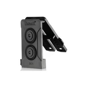 Amomax Adaptador MOLLE y Clip de Cinturón para Funda Negro