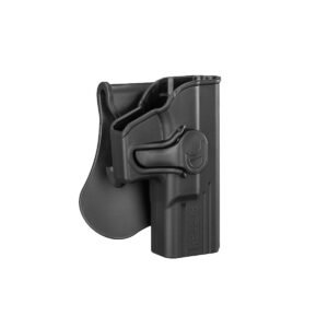 Amomax Funda Táctica para Glock 19 23 32 Portación Derecha Negra